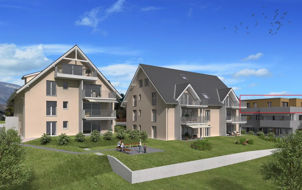 Hochwertige, sonnige 4.5 Zimmer-Attikageschoss-Wohnung mit Terrasse