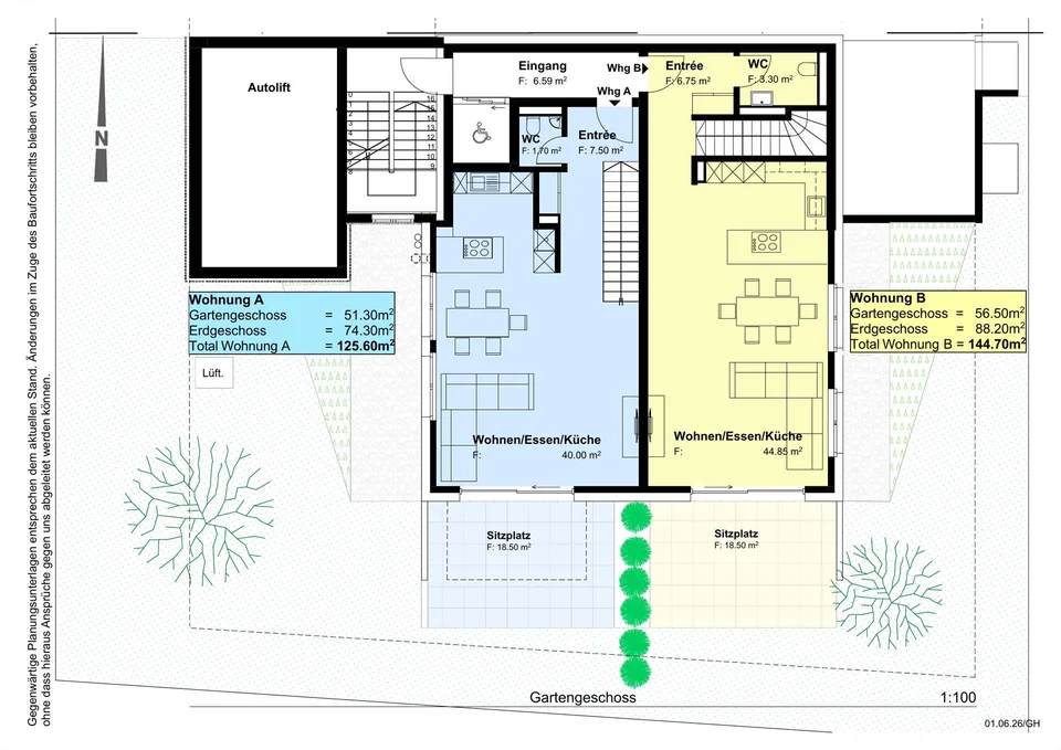 3.5-Zimmer-Gartenmaisonette im Neubau, (Erstbezug; ab Herbst 2026)