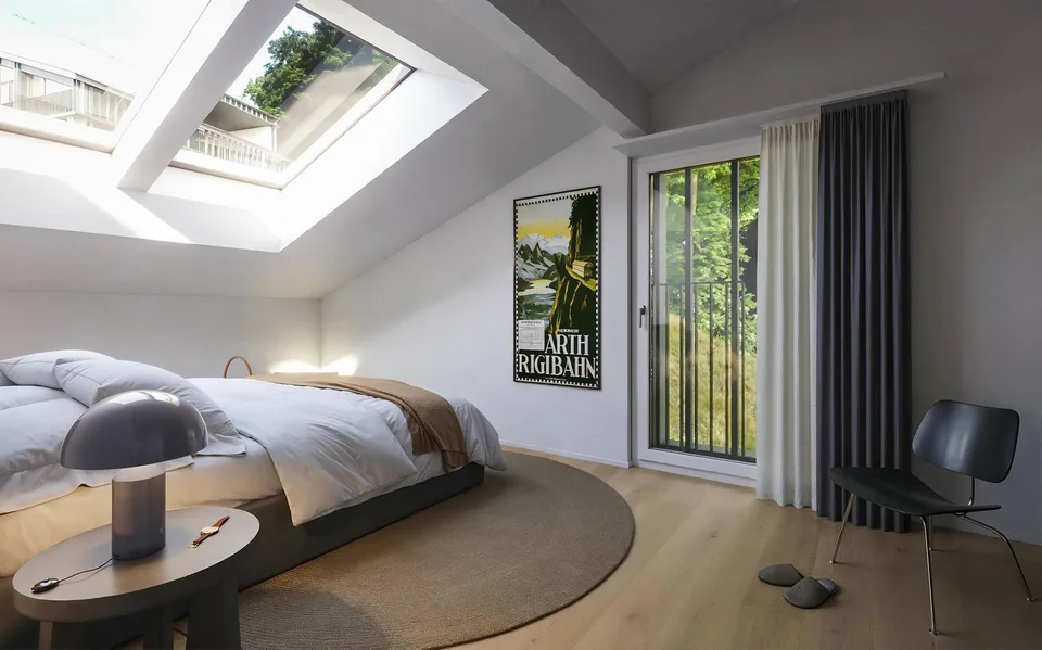 Dachwohnung mit Seeblick - Wohnen über den Dächern von Weggis – Foto 6 von 8