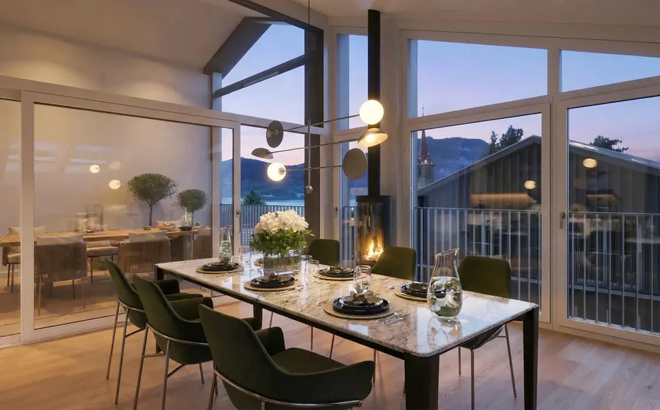 Appartamento penthouse con vista sul lago - Vivere sopra i tetti di Weggis