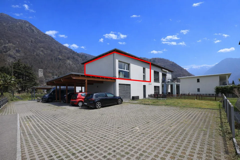 Moderne 2-Zimmer-Eigentumswohnung in ruhiger Gegend in San Vittore