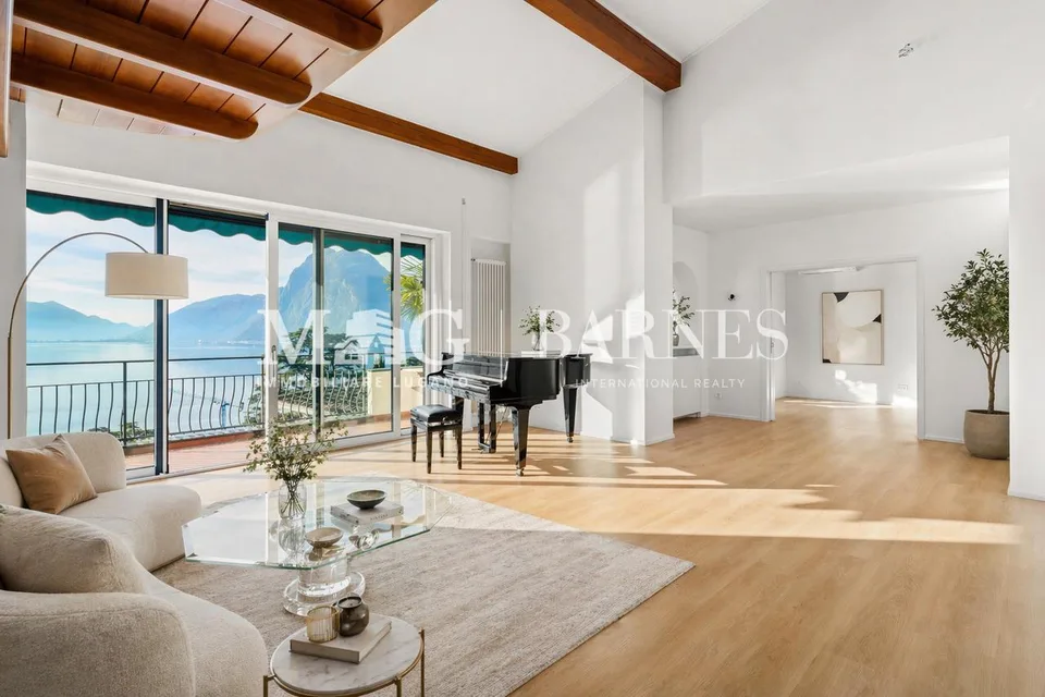 Lugano, Castagnola: Villa con piscina e vista lago panoramica