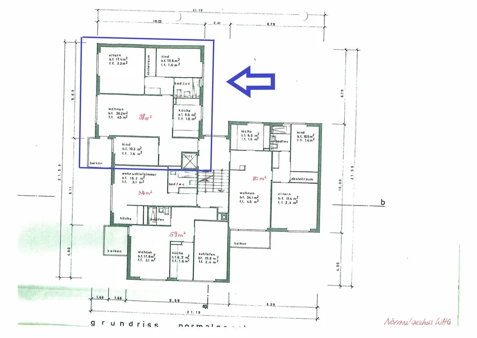 Sanierte 4.5-Zimmerwohnung mit Balkon und Lift