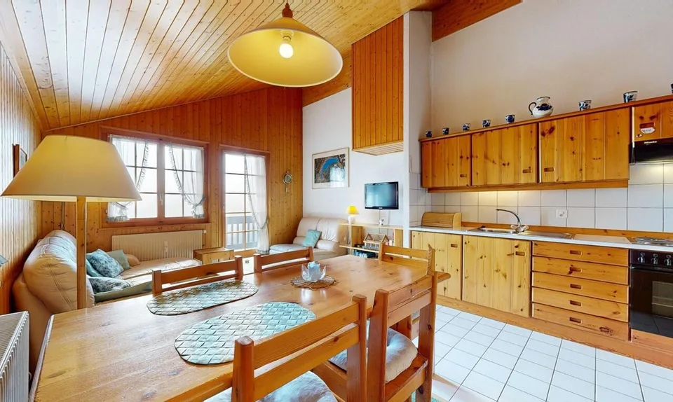 Appartamento con 3 camere di fronte alle Dents du Midi - Champoussin