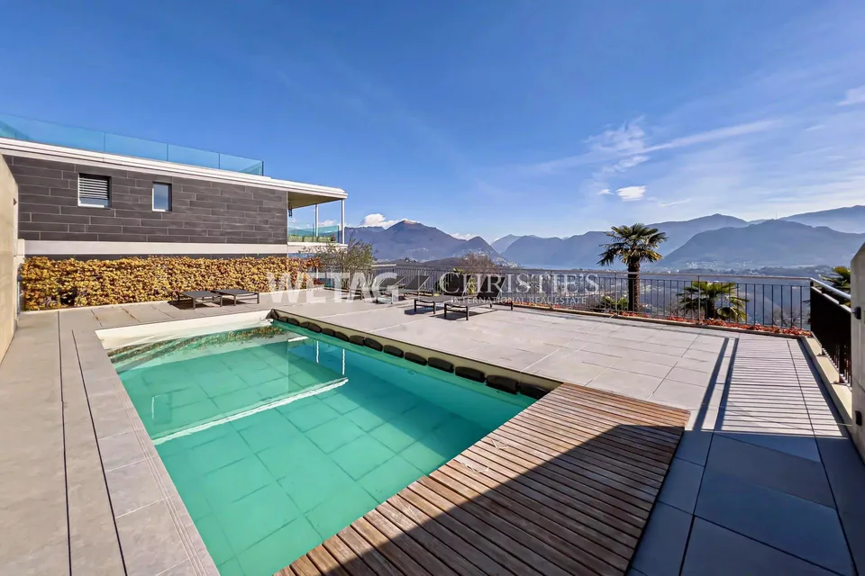 Appartamento prestigioso con vista spettacolare sul lago di Lugano a Vernate in vendita – foto 6 di 12