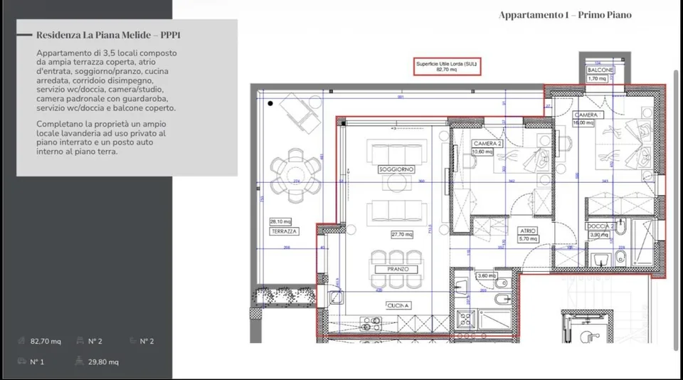 Appartamento - Melide – foto 12 di 13