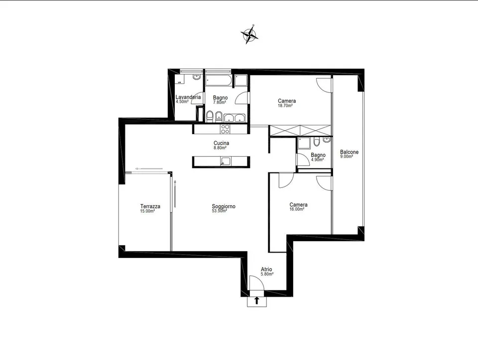 3.5 Zimmer Wohnung in Minusio – Foto 18 von 18