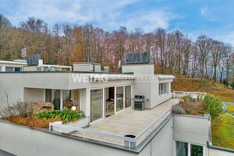 Elegante Penthouse-Wohnung mit Blick auf den Luganersee in Lugano-C...