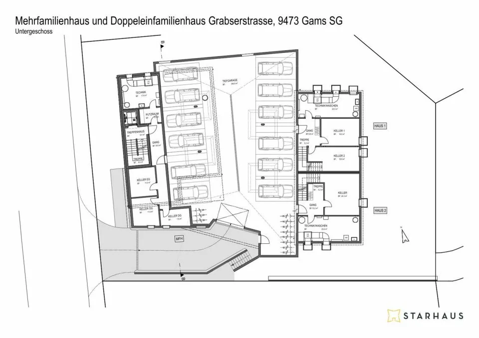 5 1/2-Zimmer Doppeleinfamilienhaus mit zwei Tiefgaragenplätzen – Foto 8 von 8