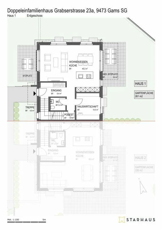 5 1/2-Zimmer Doppeleinfamilienhaus in ländlicher Umgebung