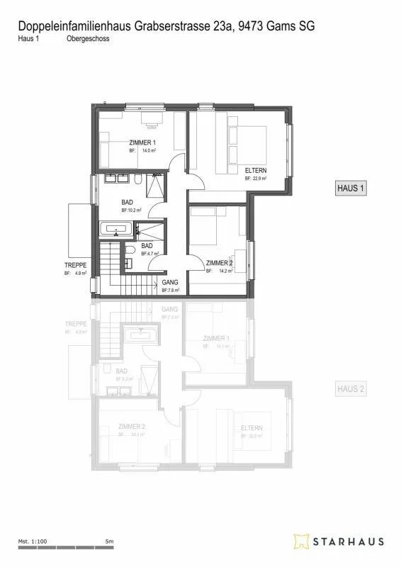 5 1/2-Zimmer Doppeleinfamilienhaus in ländlicher Umgebung