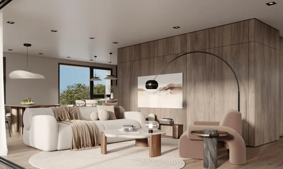 Attique de standing avec terrasse et balcon