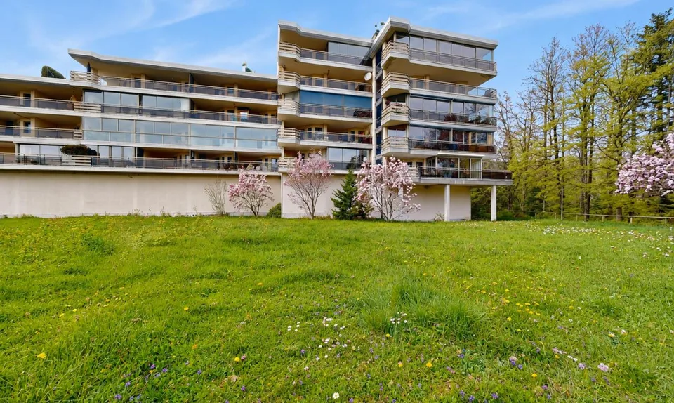 Appartement avec panorama sur le lac et les Alpes, proche du centre