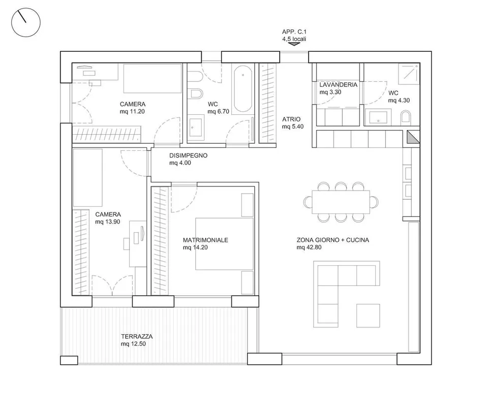 Appartamento recente con ogni comfort – foto 8 di 8