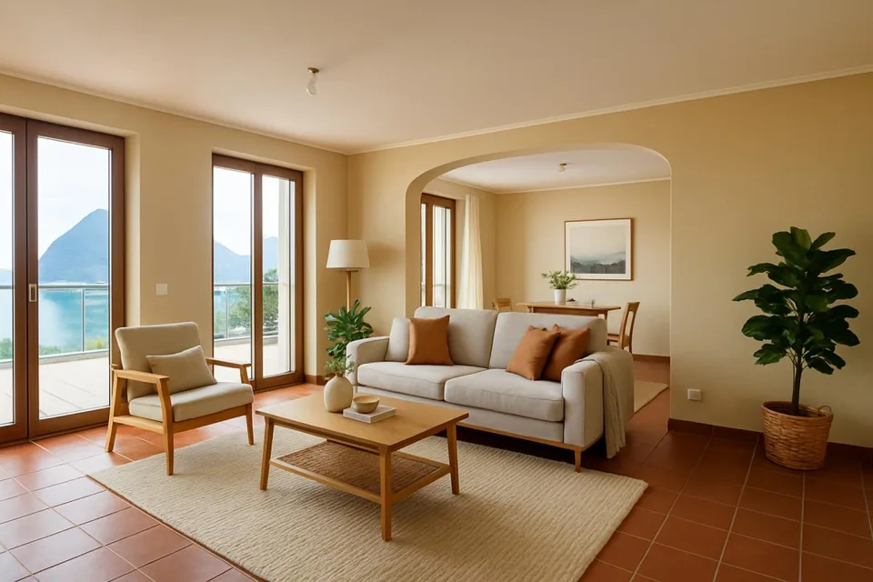 Elegante 3.5 locali con vista lago