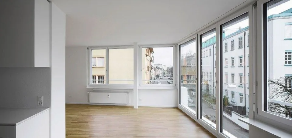Moderne Wohnsiedlung an urbaner Zentrumslage