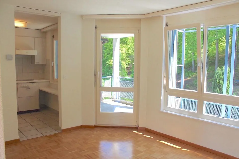 Sunny apartment on the edge of the forest with fixed additional costs