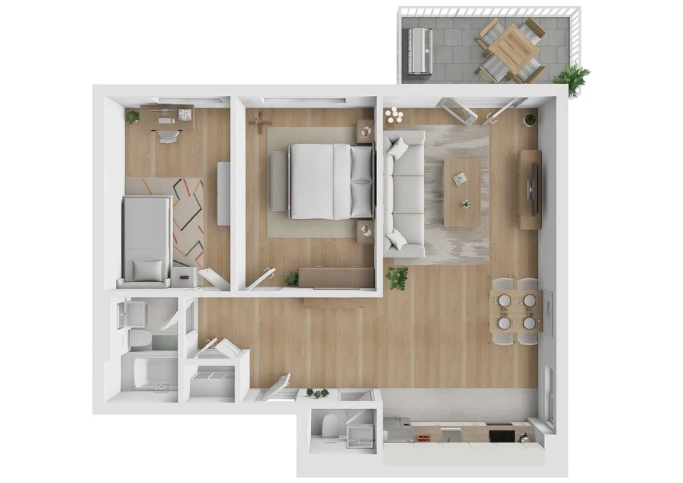 3,5 Zimmer vollständig renoviert in ruhiger Nachbarschaft