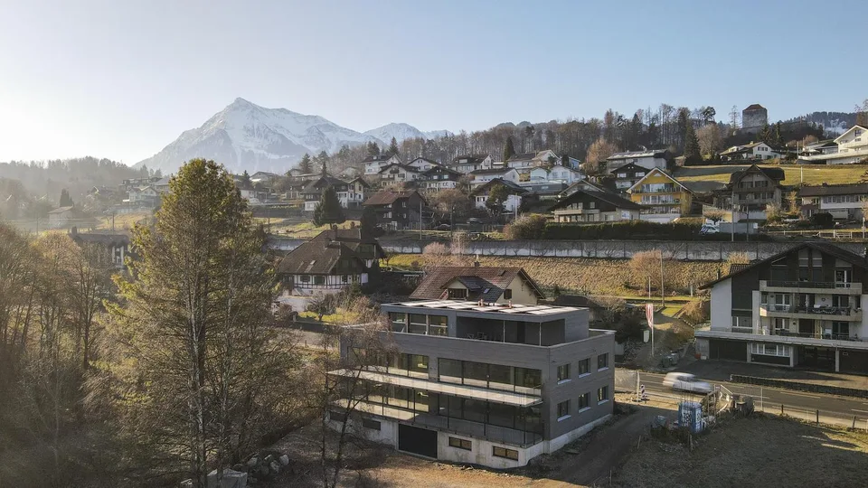 5 appartements neufs terminés à Gwatt
