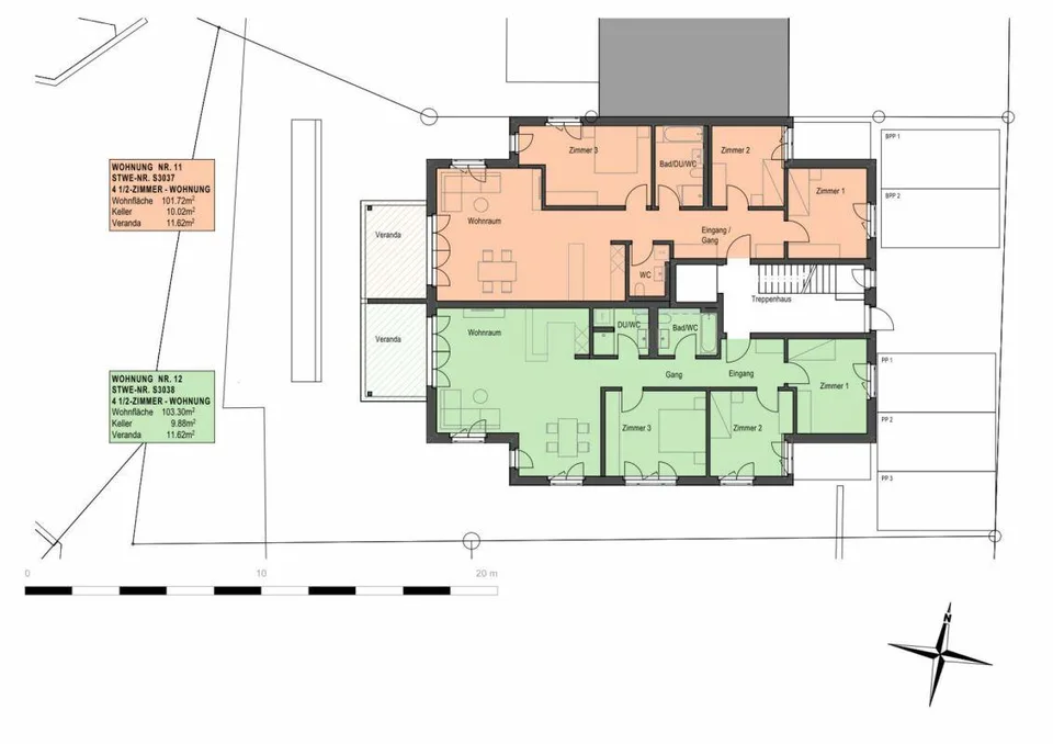 Neubau - Erstbezug / 4½-Zimmerwohnung OG1 – Foto 9 von 12