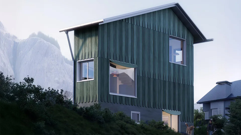 Stilvolles Designer-Haus mit See- und Panoramasicht