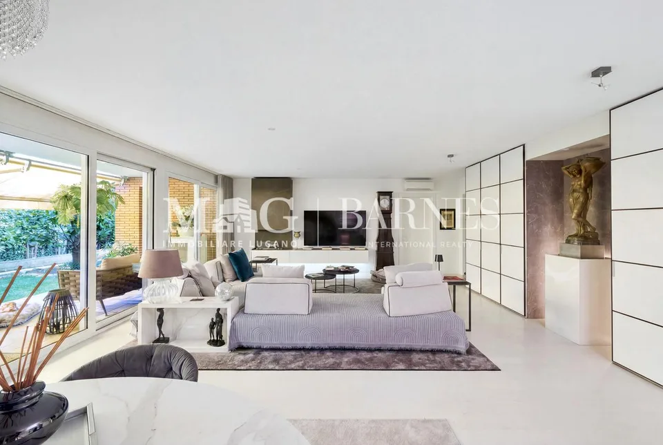 Viganello, Lugano: Ampio 5.5 di classe con giardino privato