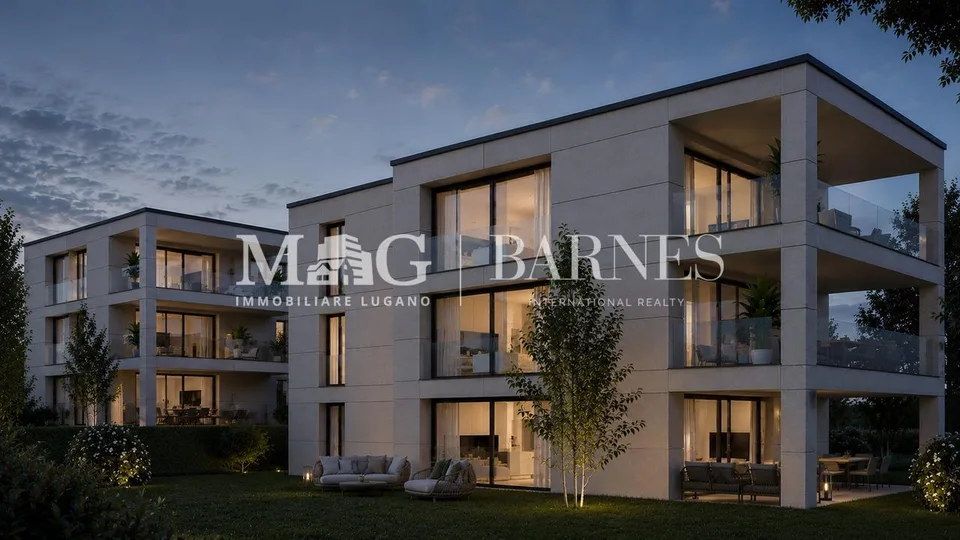 Collina d’Oro: Attico 4.5 locali con terrazzo in nuova residenza