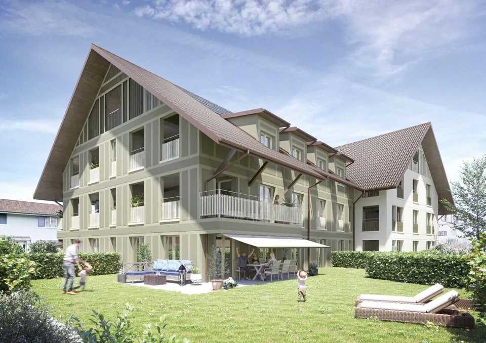 Neubau Madiswil: 4.5-Zimmer-Eigentumswohnung mit grosszügigem Garten
