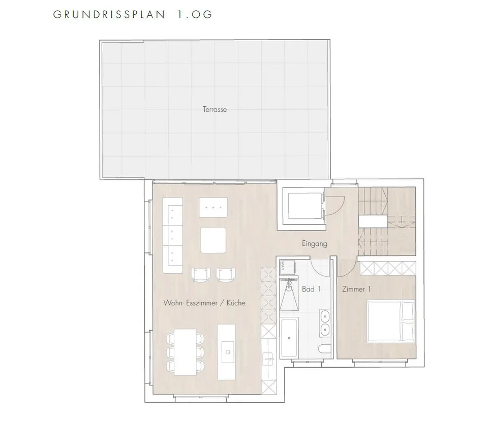 Neubau Dinkelbergstrasse, Wohnung 3 - Maisonette-Attika – Foto 10 von 11