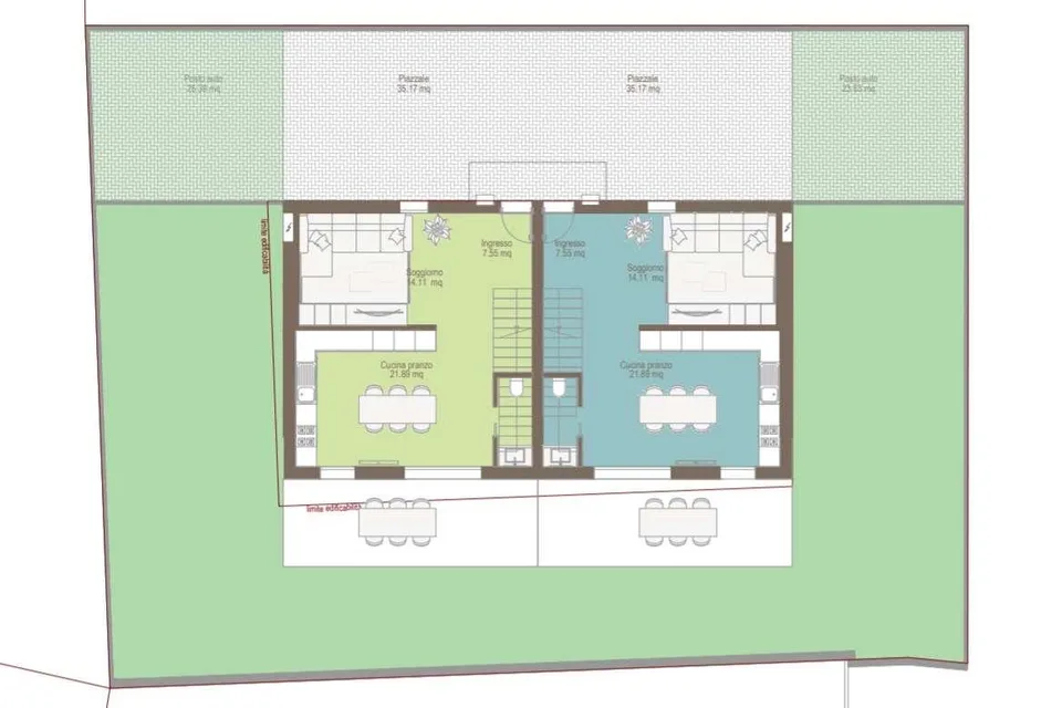 Nuove ville unifamiliari con giardino privato a Vacallo – foto 9 di 11
