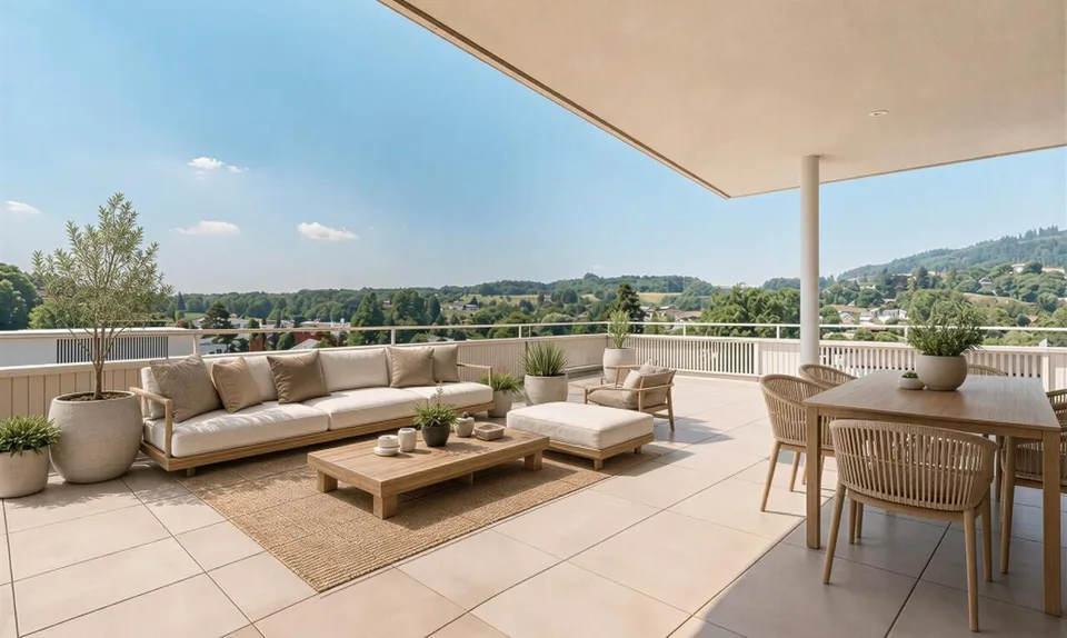 Attikawohnung mit traumhafter Terrasse und unverbaubarer Weitsicht