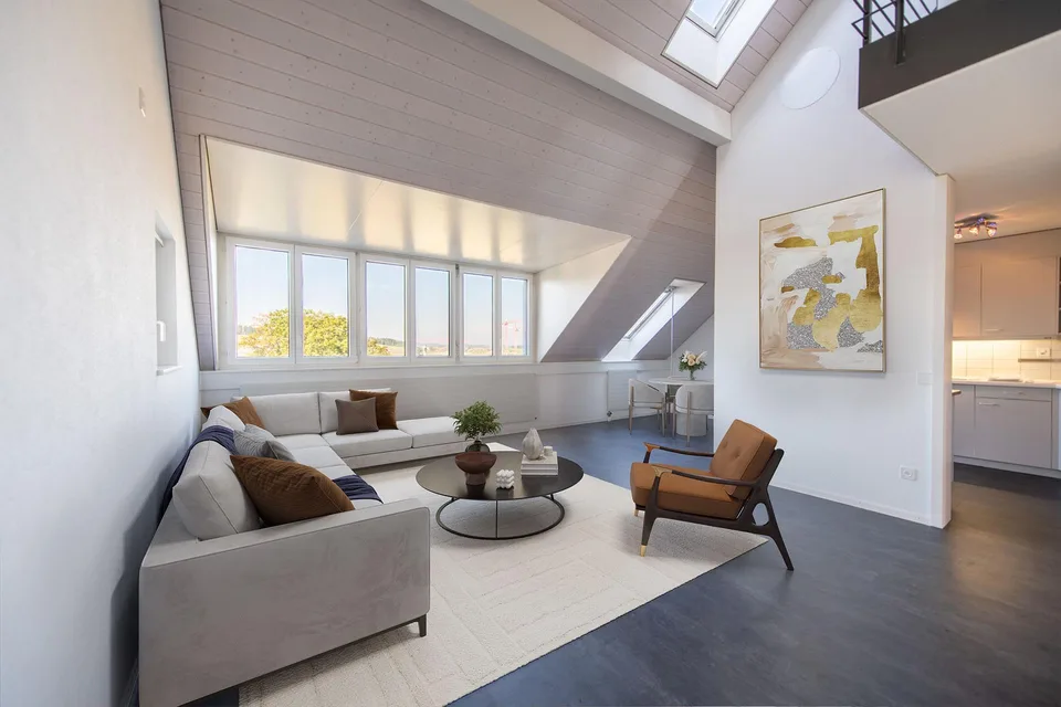 Zentral und ruhig: Helle 3.5-Zimmer-Duplex-Wohnung mit Wintergarten...