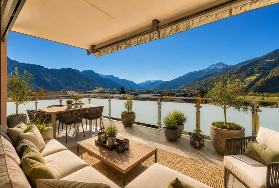 Sonnige Wohnung in Malans mit Weitblick und Balkon
