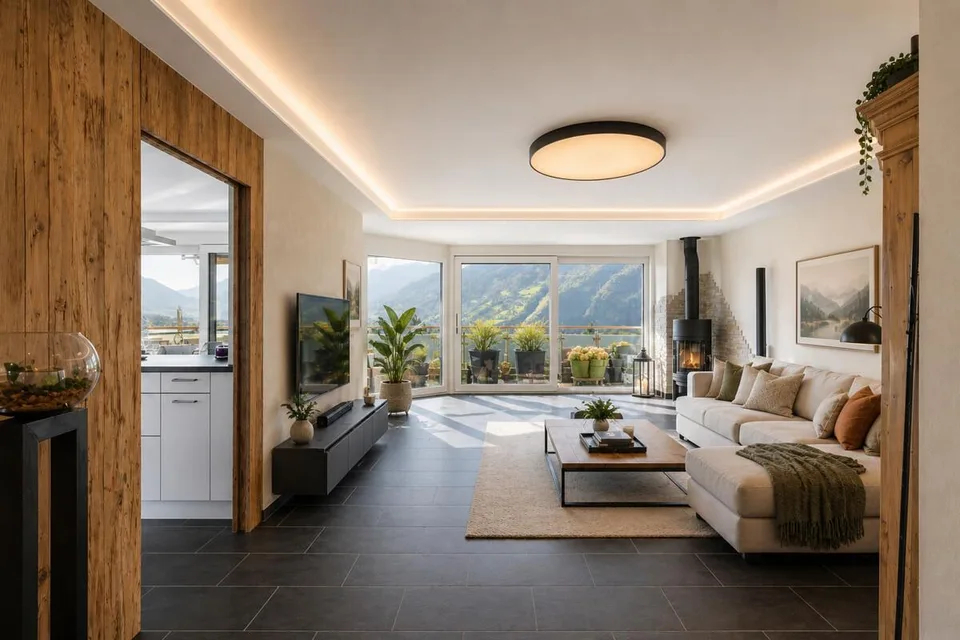 Sonnige Wohnung in Malans mit Weitblick und Balkon