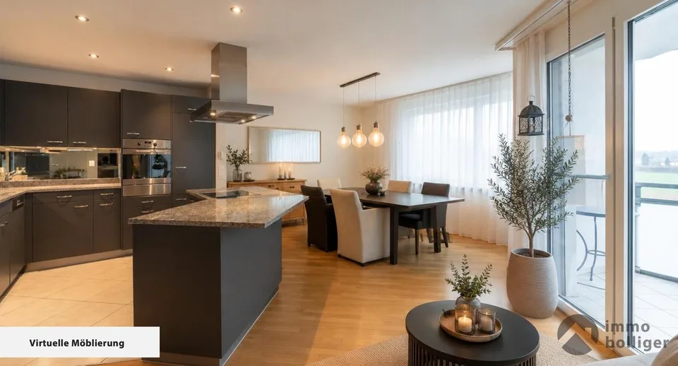 Stadtnahes Unikat - Oktagon mit Balkon und Garten