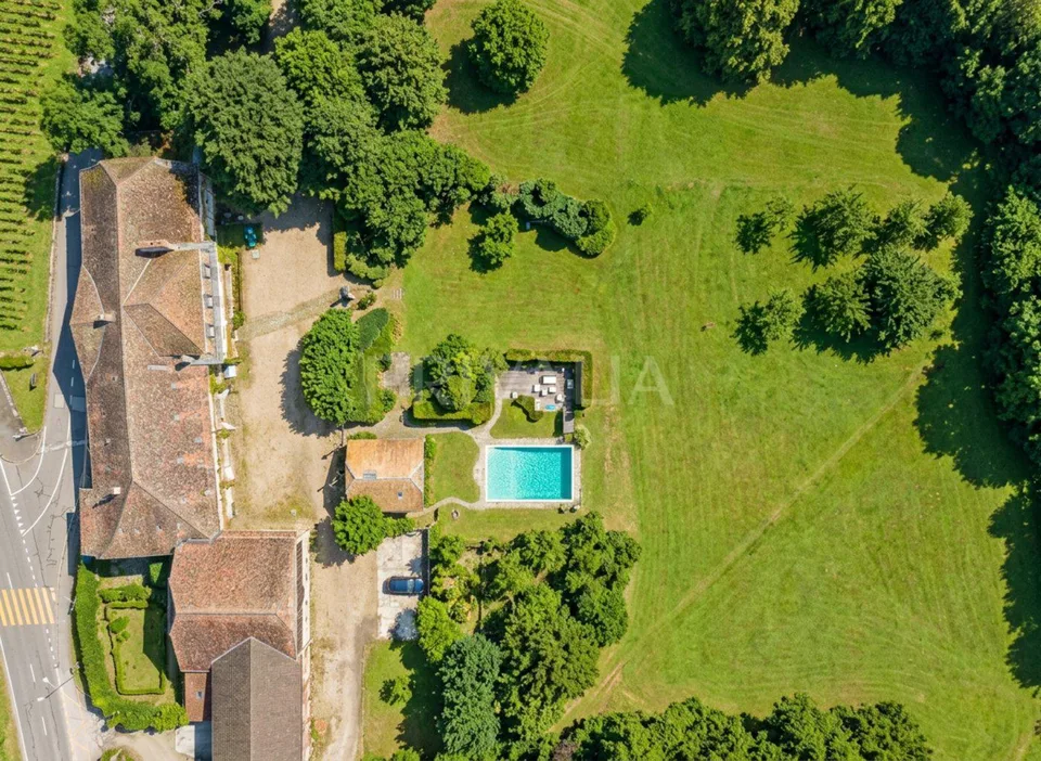 Historisches Schloss aus dem 18. Jahrhundert, Park mit 15'000 m2, zwischen Lausanne und Nyon – Foto 21 von 22