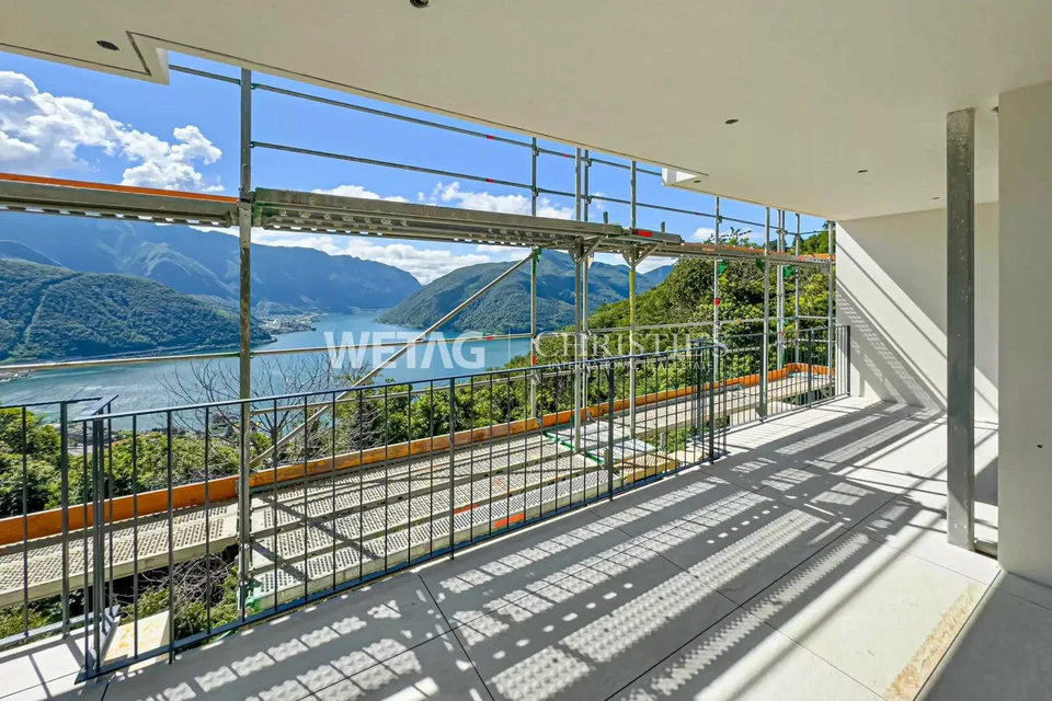 Appartamento 3.5 locali a Carona con grande terrazza & vista sul lago di Lugano in vendita