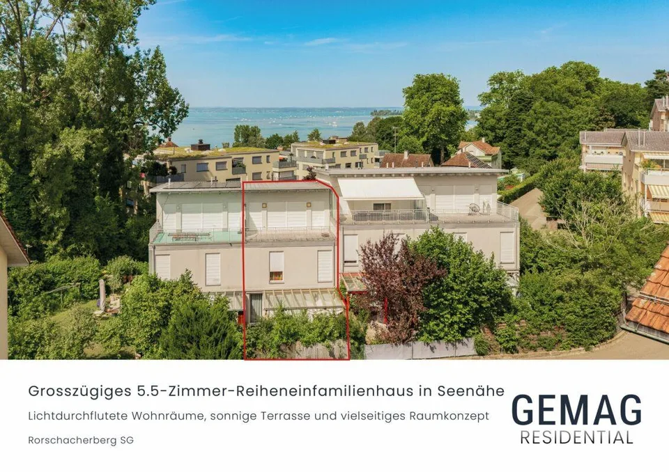 Grosszügiges 5.5-Zimmer-Reiheneinfamilienhaus in Seenähe
