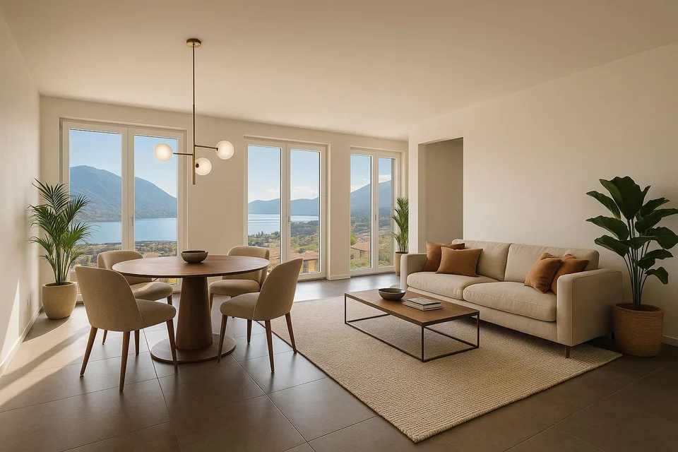 3.5 Appartamento con splendida vista lago e terrazza