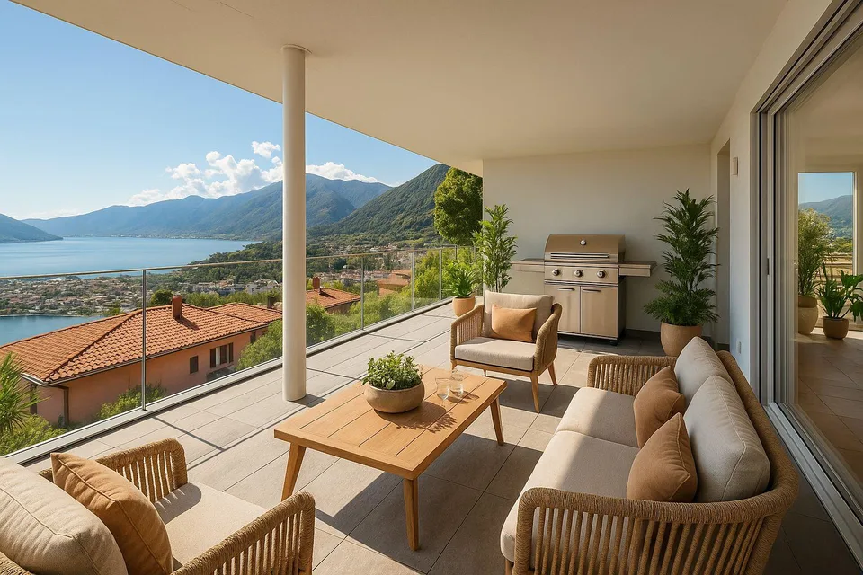 3.5 Appartamento con splendida vista lago e terrazza