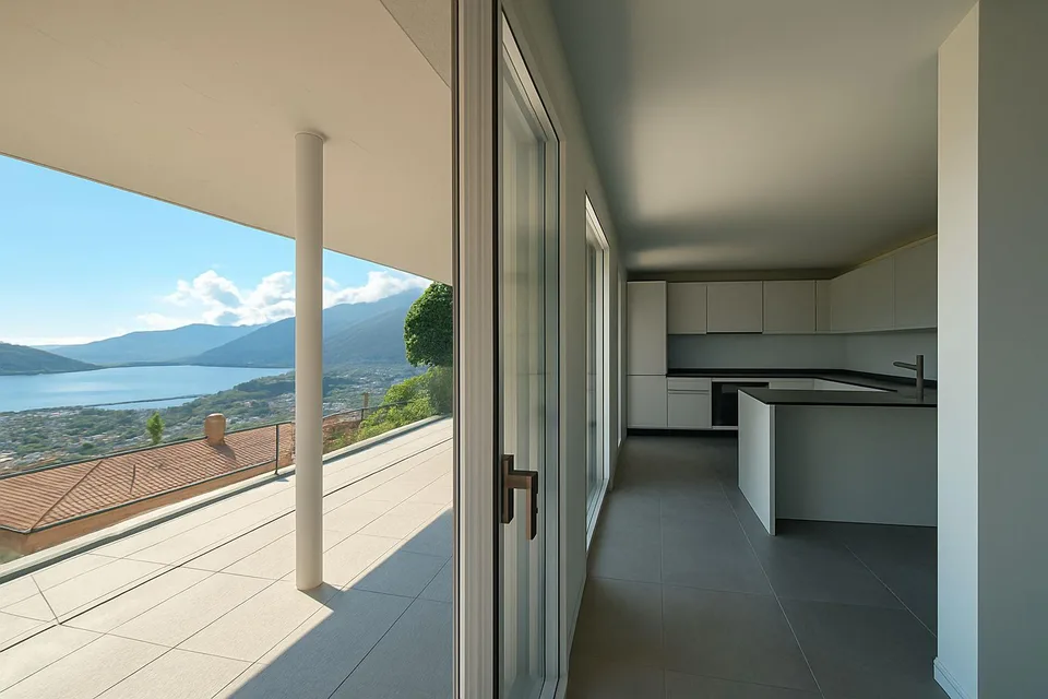 3.5 Appartamento con splendida vista lago e terrazza