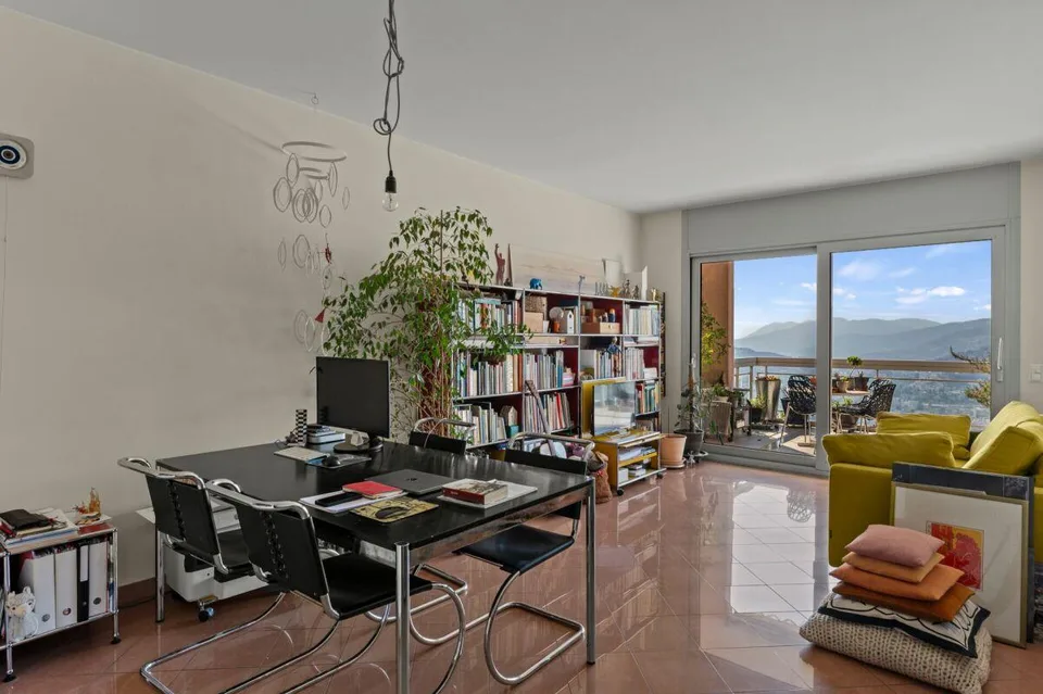 Aldesago 1,5 Zimmer vermietet mit Blick auf den Luganer Golf – Foto 6 von 12