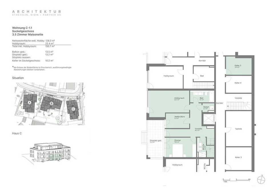 Neubau EG-Maisonette-Wohnung an gesuchter Lage (C-1.1)