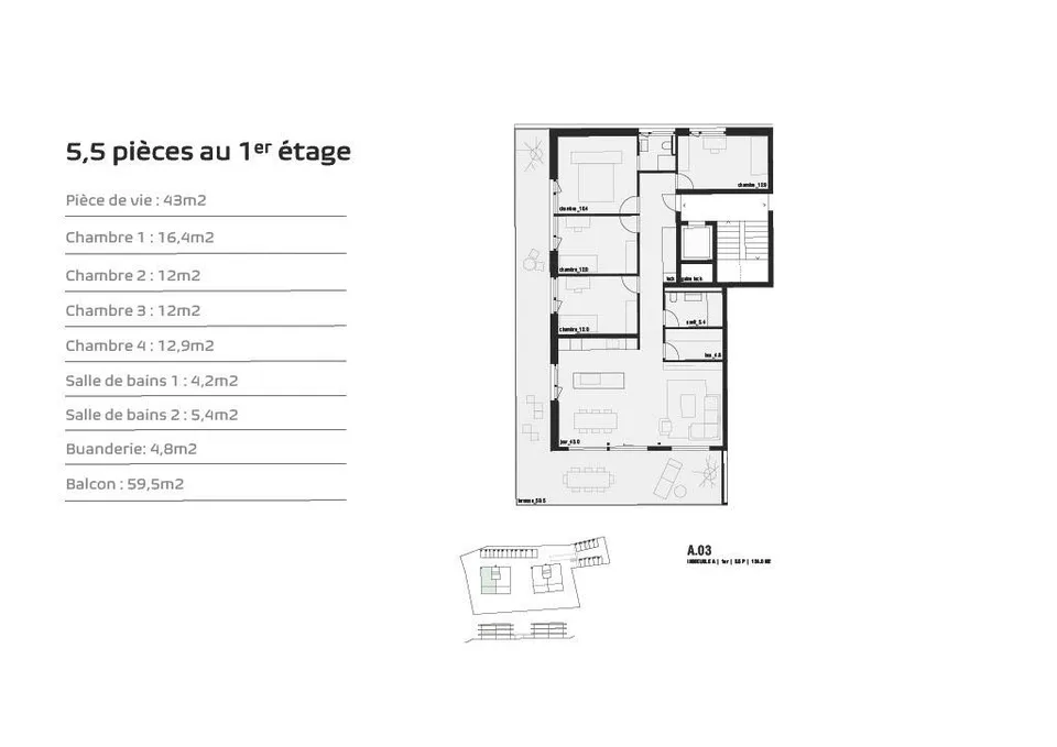 Chermignon, letztes 5.5-Zimmer-Neubau im Bau – Foto 7 von 13