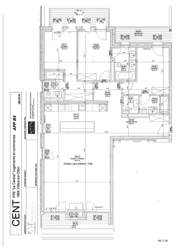 Zentrum von Villars, 4,5 Zimmer von hohem Standard (128 m², 2020) – Foto 23 von 37