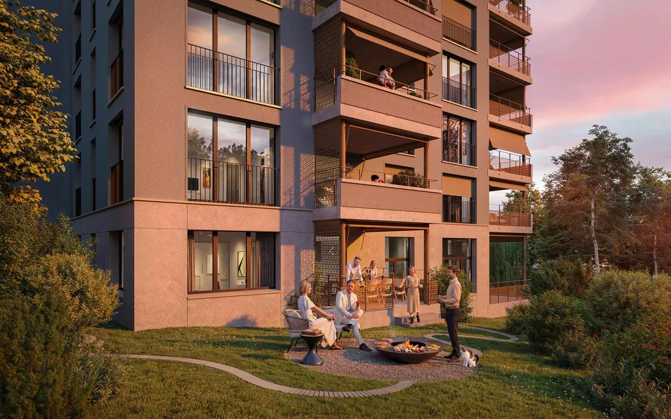 Helle 3.5-Zimmer-Gartenwohnung mit Abendsonne