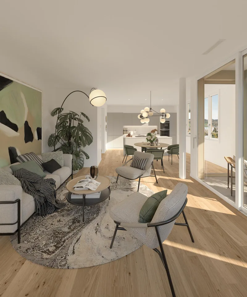 Attic apartment with castle view