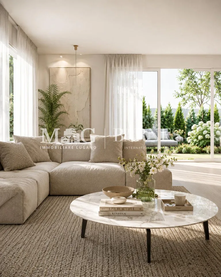 Collina d'Oro: Nuovo appartamento 4.5 locali con giardino privato