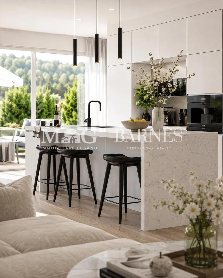 Collina d'Oro: Nuovo appartamento 4.5 locali con giardino privato