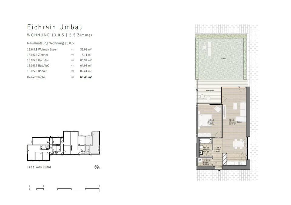 Appartement moderne 2.5 pièces à louer à Zürich-Schwamendingen !